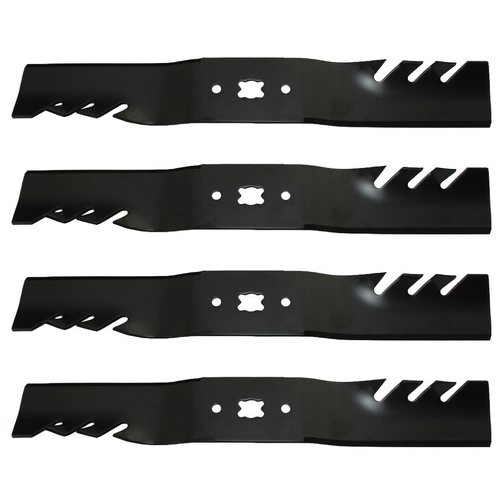 QTY 4: Toothed Mower Blade
 Fits MTD Replaces 742-04154