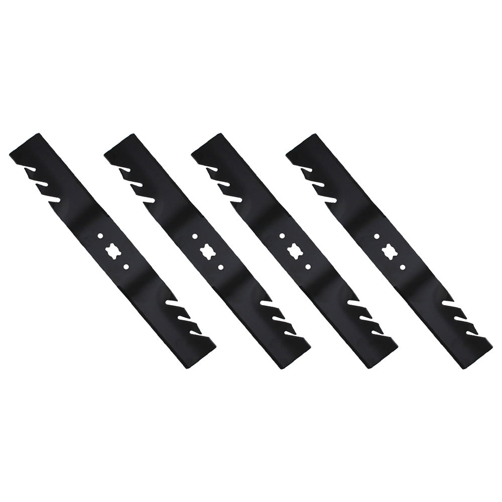 QTY 4: Toothed Mower Blade
 Fits Oregon