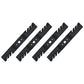 QTY 4: Toothed Mower Blade
 Fits Oregon