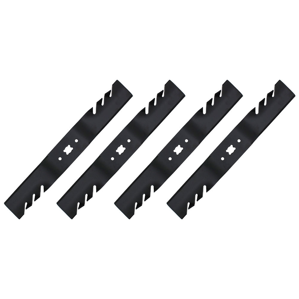 QTY 4: Toothed Mower Blade
 Fits Oregon
