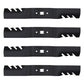 QTY 4: Toothed Mower Blade
 Fits MTD Replaces 742-04154