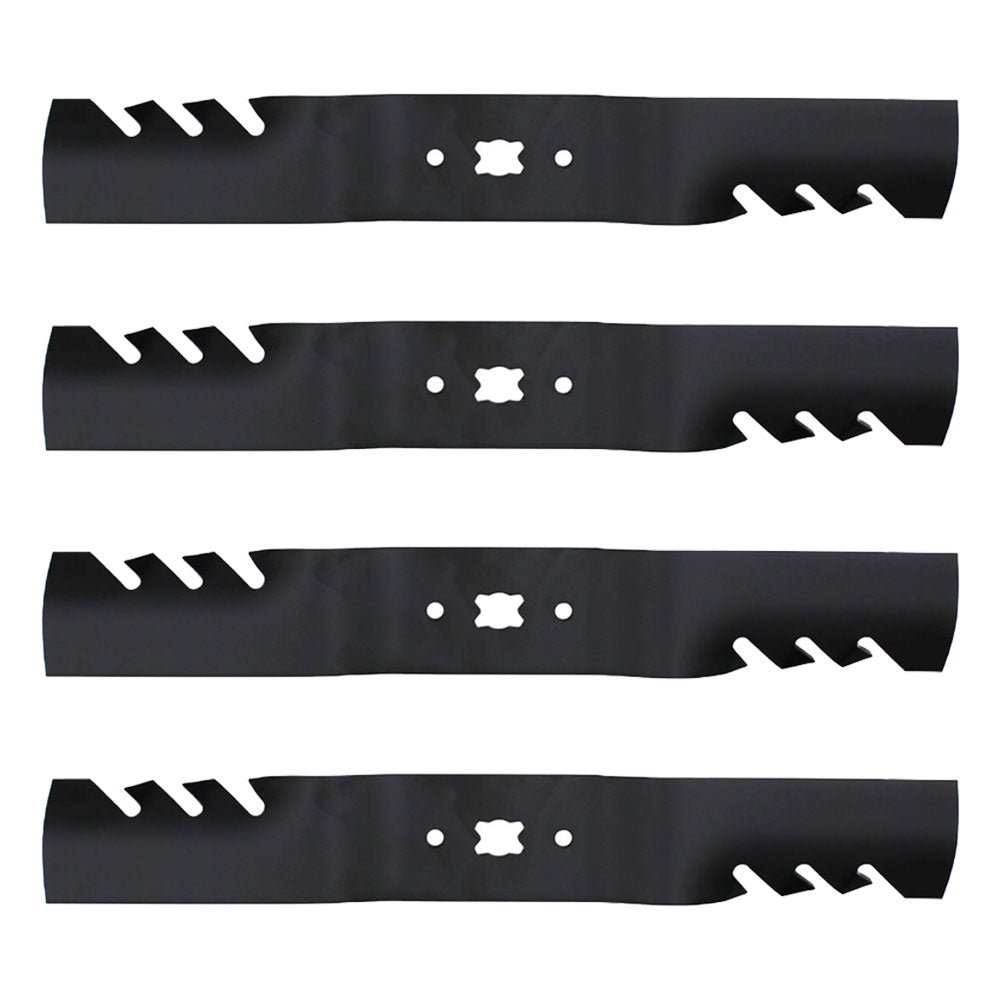 QTY 4: Toothed Mower Blade
 Fits MTD Replaces 742-04154