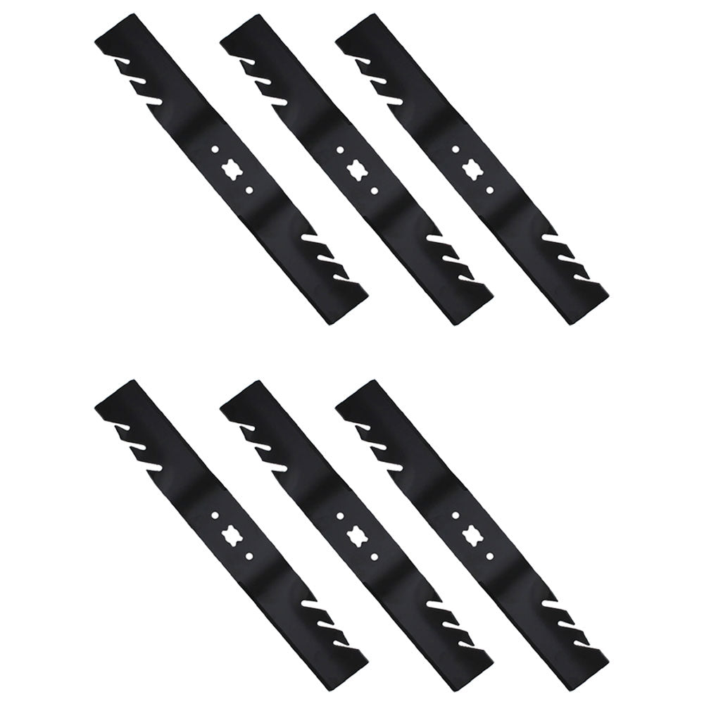 Qty 6: Toothed Mower Blade Fits Cub Cadet Replaces 742-04154