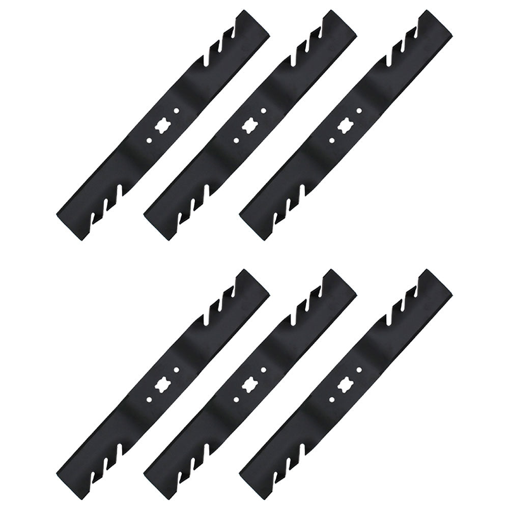 Qty 6: Toothed Mower Blade Fits Craftsman Replaces 742-04154