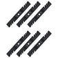 Qty 6: Toothed Mower Blade Fits MTD Replaces 742-04154