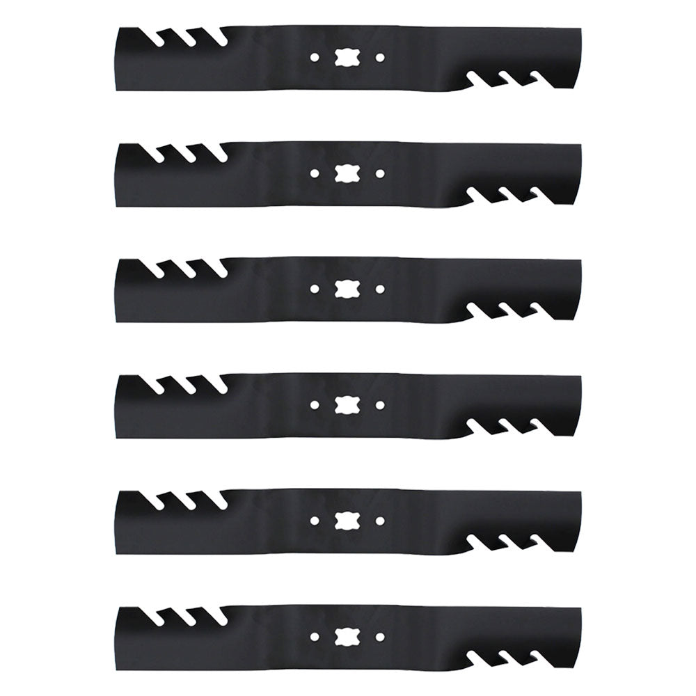 Qty 6: Toothed Mower Blade Fits Cub Cadet Replaces 742-04154