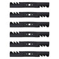 Qty 6: Toothed Mower Blade Fits Troy Bilt Replaces 742-04154