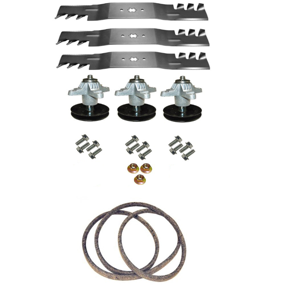 Fits Craftsman 54" Deck Blades Spindles Belt Hardware Rebuild Kit 247.2506.10
