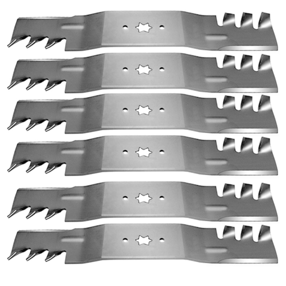 Qty 6: Commercial Mulching Blade Fits Toro Replaces 112-0931-TOOTHED