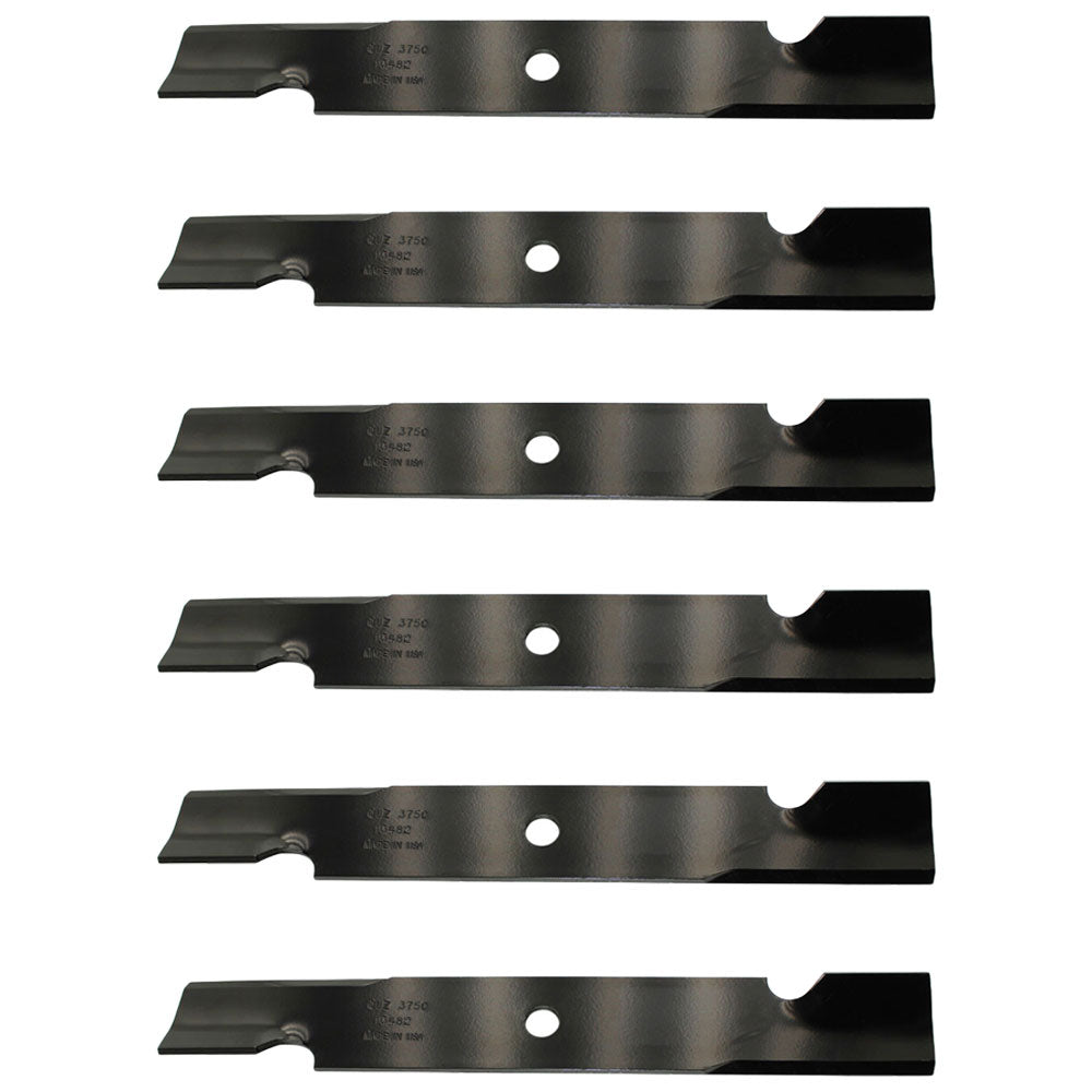 6 Pack Blades for Snapper 1737252BZ, 1737252BZYP, 1737252BM, 1737252MA, 13482