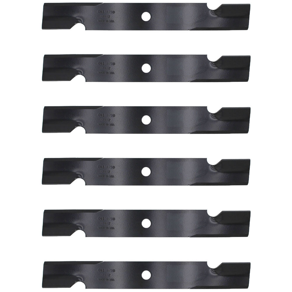 6 Pack Blades for Snapper 1737252BZ, 1737252BZYP, 1737252BM, 1737252MA, 13482