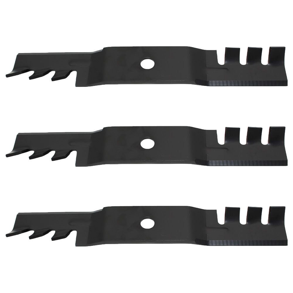 3 Pack Mulching Blades for M115495 Fits John Deere 48" Deck 240 265 325 345 445