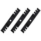 3 Mulching Blade Fits John Deere GT225 GT235 GT242 GT245 GT262 GT275 M115495 48"