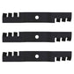 (3) Toothed Mulching Blade Fits John Deere Mower F620 F510 F710 LX172 AM115442