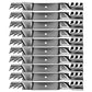 Pack of (10) Wavy Mulching Blades 21" x 5/8" Fits Numerous Makes & Models