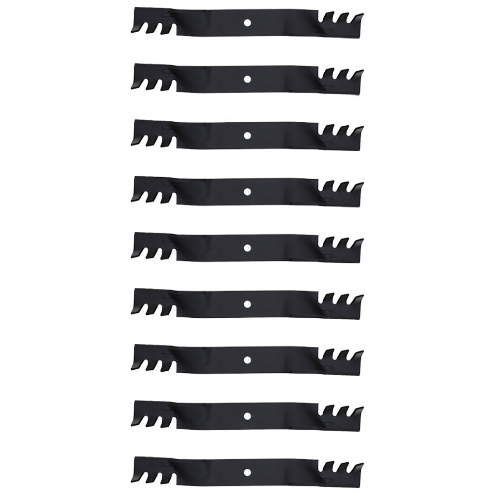 9PK of 21" x 5/8" Wavy Mulching Blade (2) Blades- 42"cut & (3) Blades - 61" cut