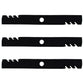(3) Blades Fits Kubota 60" ZD21 DZ28 ZD323 ZD326 ZD331 ZG327