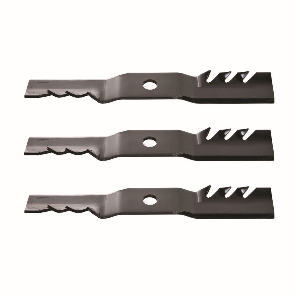 Qty 3: High Lift Mower Blade - Toothed Fits Troy Bilt Replaces 742-04416