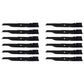 Qty 12: High Lift Mower Blade Fits Dixie Chopper Replaces 30227-52X