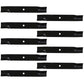 9 pk Lawn Mower Blades 52" Cut Deck for Ariens Gravely Fits John Deere Fits Exma