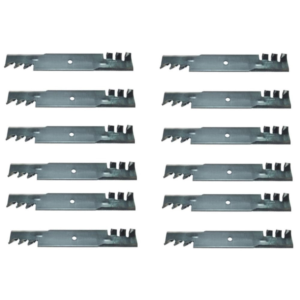 Qty 12: Heavy Duty Toothed Mulching Blade Fits Bad Boy Replaces 038-5000-00