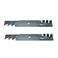 Set of 2 0.240" Heavy Duty Toothed Mulching Blade fits Bad Boy 038-5000-00