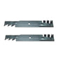 Qty 2: Heavy Duty Toothed Mulching Blade Fits Scag Replaces 48110