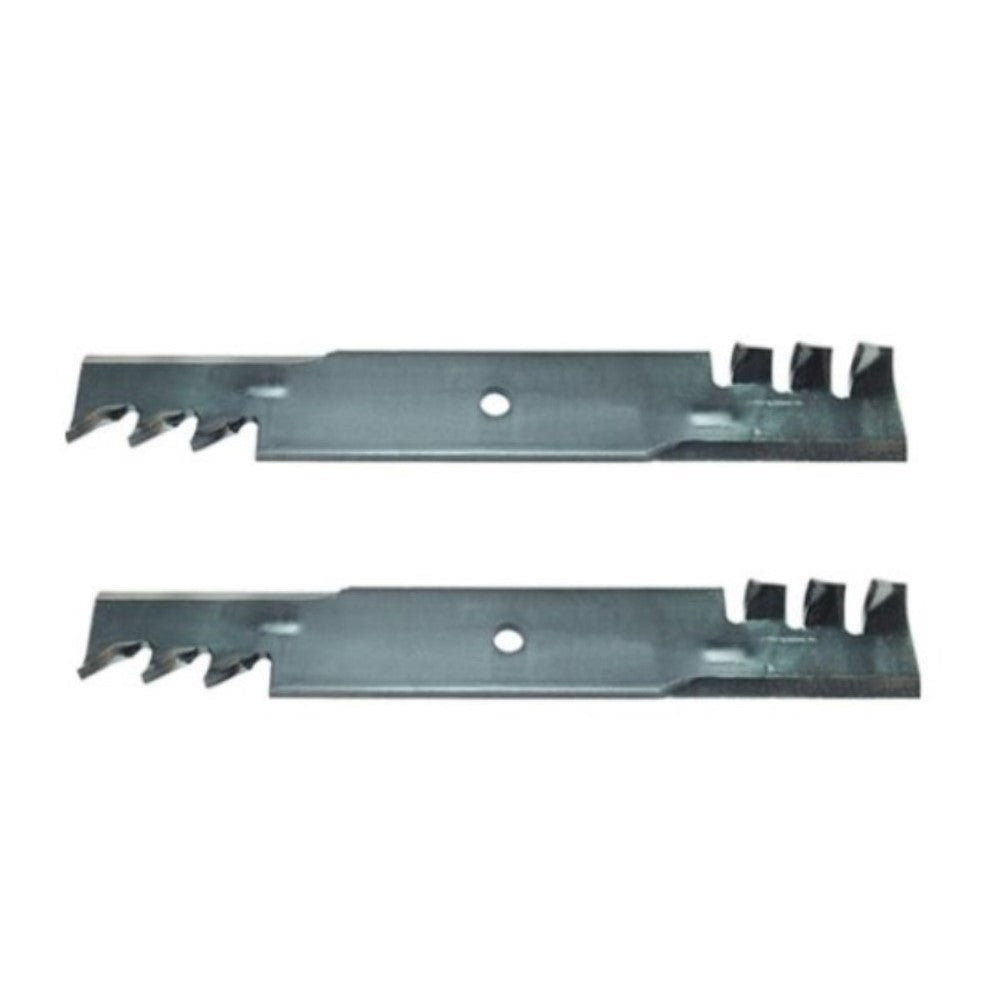 Qty 2: Heavy Duty Toothed Mulching Blade Fits John Deere Replaces AM104489
