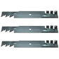 Qty 3: Heavy Duty Toothed Mulching Blade Fits John Deere Replaces AM104489
