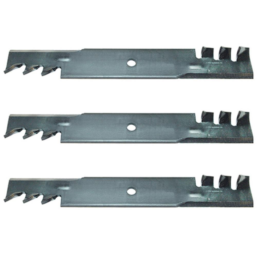 Qty 3: Heavy Duty Toothed Mulching Blade Fits Toro Replaces 107-3192