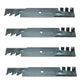 Qty 4: Heavy Duty Toothed Mulching Blade Fits Scag Replaces 48110
