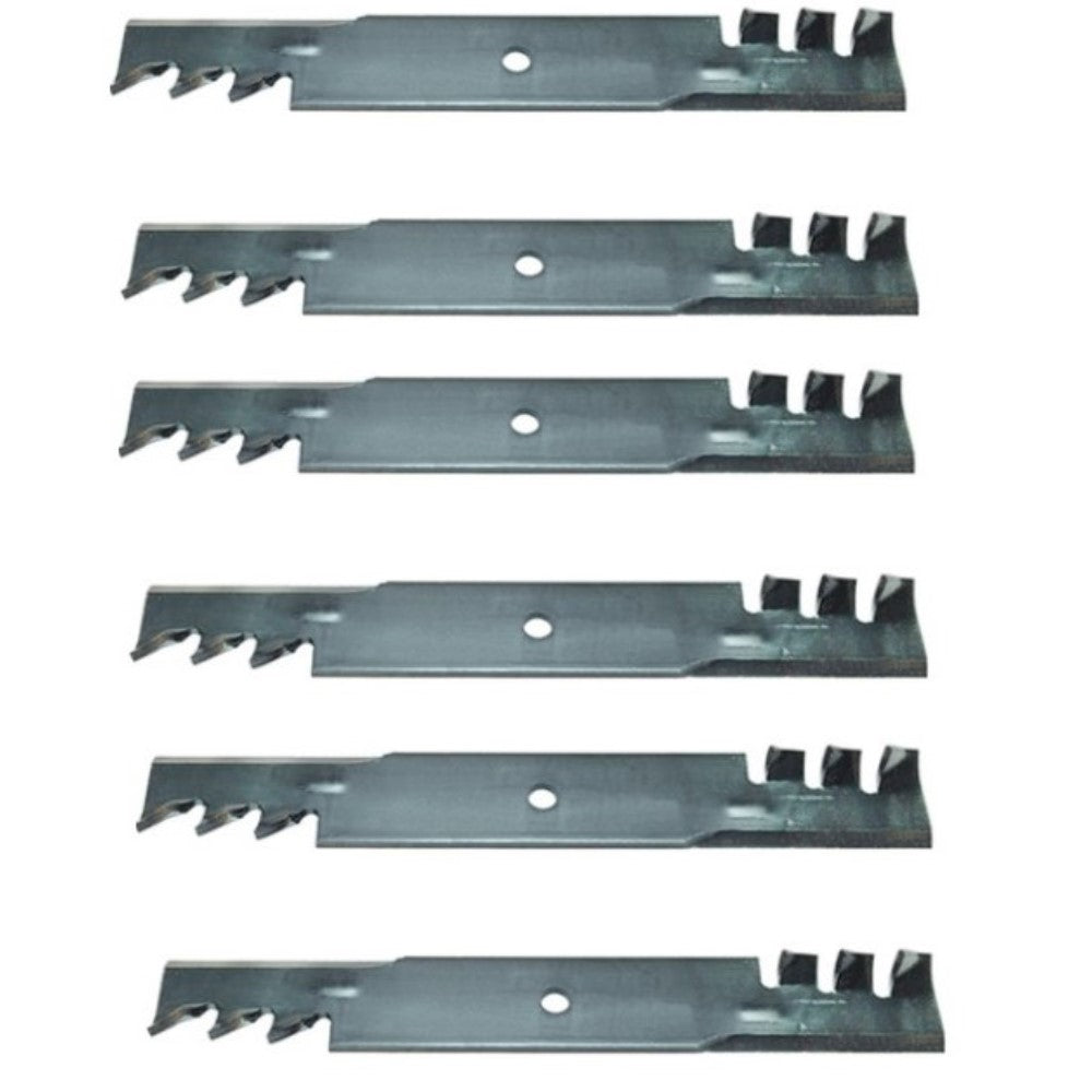 Qty 6: Heavy Duty Toothed Mulching Blade Fits Encore Replaces 453024