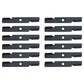 Qty. 12: Notched Mower Blade  Fits Toro Replaces 109-6872