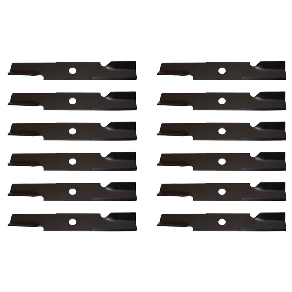 Qty. 12: Notched Mower Blade  Fits Toro Replaces 109-6872