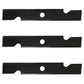 3 Pack HD Hi Lift Mower Blades fits 48" Fits Exmark 16-1/4" 103-6401 103-6401-S
