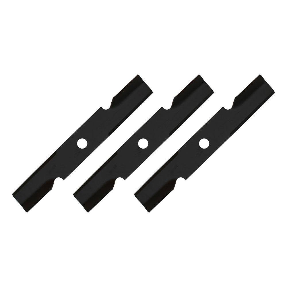 Qty. 3: Notched Mower Blade Fits Exmark Replaces 103-6381