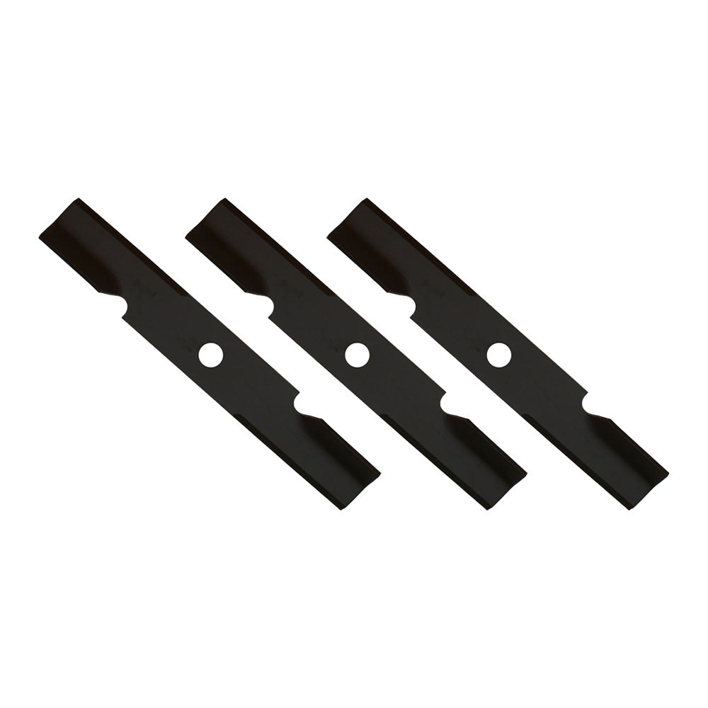 Qty. 3: Notched Mower Blade Fits Exmark Replaces 103-6381