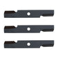 Set of 3 Heavy Duty Lawn Mower Blades Fits Exmark 48"
