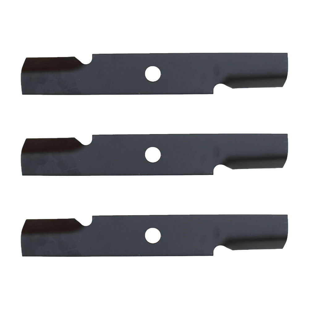 Qty. 3: Notched Mower Blade Fits Exmark Replaces 103-6381