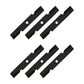 6 Pack Commercial 48" Medium Lift Lawnmower Blades to fit Fits Exmark