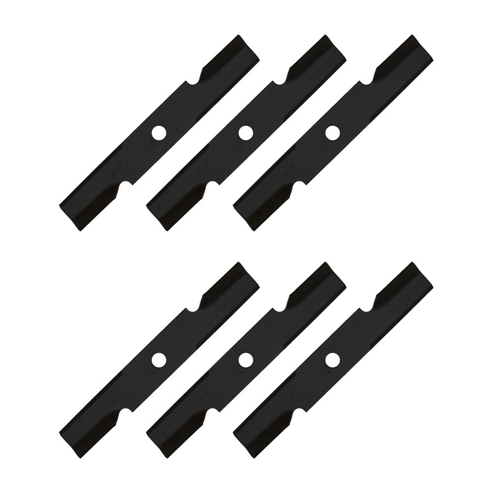 6 Pack Commercial 48" Medium Lift Lawnmower Blades to fit Fits Exmark