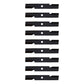 (9) High Lift Mower Blades Fits Exmark Zero Turn Mower 48" Deck Repl. 103-6401-S
