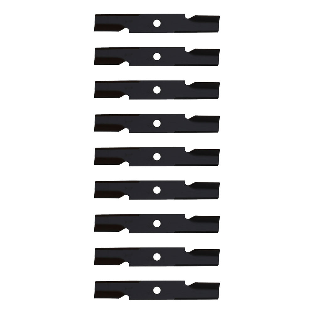 Qty. 9: Notched Mower Blade  Fits Exmark Replaces 103-6381