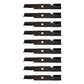 (9) High Lift Mower Blades Fits Exmark Zero Turn Mower 48" Deck Repl. 103-6401-S