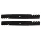 (2) Toothed Blades - 21-3/4" X 1/2" 92-5608-03 Fits Toro Recycler Groundsmaster