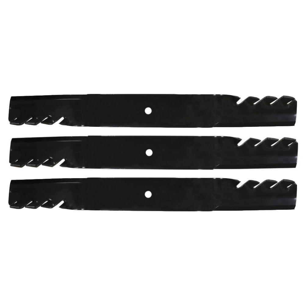 (3) Interchangeable Toothed Blades Fits Toro w/ 62" Guardian Recycler Mower Deck