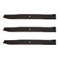72" Cut 6403 Lawn Mower Blade Set 3 Fits Grasshopper 320250 Fits Hi-Lift 1/2" CH