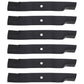 Qty 6: Non-Notched Mower Blade Fits Bobcat Replaces 11211-02