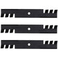 Three (3) Mulching Blades Fits Gravely 48" Fits Bobcat Fits Toro Fits Ferris