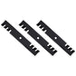 Three (3) Mulching Blades Fits Gravely 48" Fits Bobcat Fits Toro Fits Ferris